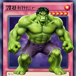 The Hulk as a character in Yugioh, detailed