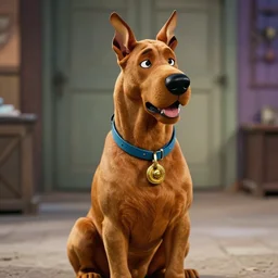 a still shot of samurai scooby doo, 1 9 5 0 s noir n - 9