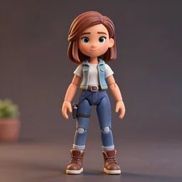 a pretty photo of maisie williams like a action figure made by pixar, conceptual