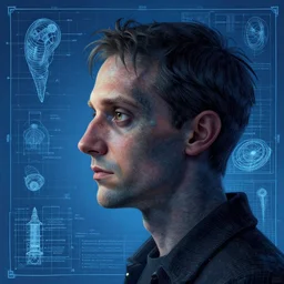 portrait of crypt maggot, in the style of Greg Broadmore and Arthur Rackham,trending on artstation, light lighting side view,digital art,surrealism ,macro,blueprint ,vaporwave ,