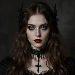 Gothic girl portrait by Konstantin Razumov