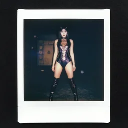 epic, cinematic 1 9 9 0 s film still movie shot of a mystical occult japanese idol wearing latex boots. instagram photo at behance, polaroid kodak portra, hollywood