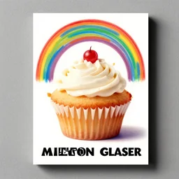 rainbow ad for a cupcake milton glaser