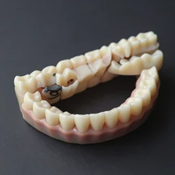 keyboard made of teeth