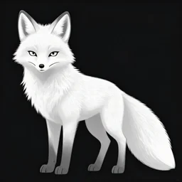 white fox texture, video game asset, UV unwrapped