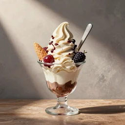 a 🐯🐈 sundae made of 🍬 made of 🍪 made of 🍿 made of 🍭 made of 🎉 made of 🌮 made of 🍝 made of 🍫