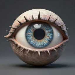 an animorphasis sculpture of an eye, highly detailed - n 9