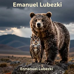 wildlife photography of an Owl bear hybrid bear owl by Emmanuel Lubezki