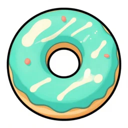 MS paint drawing of a donut