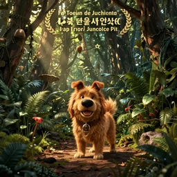 dog in the jungle pixar movie poster