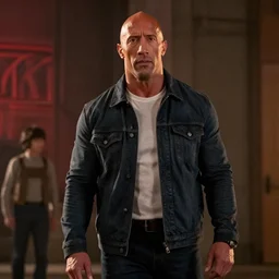 a film still of dwayne johnson in stranger things