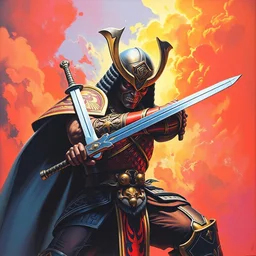 1 9 8 9 gauntlet legends box art. samurai. contra. artgerm. coherent. keith parkinson. oil on canvas