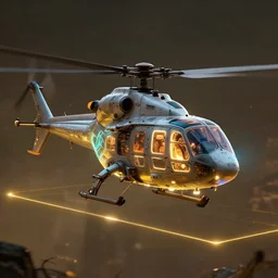 a biopunk helicopter, luminescent, rule of thirds, golden ratio, ambient lighting, syd mead, greg rutkowski, wlop, artgerm, artstation, highly detailed masterpiece