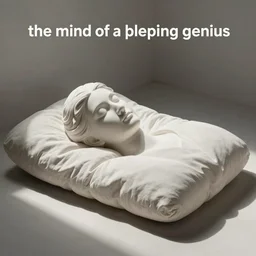 “the mind of a sleeping genius”