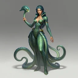medusa by boris vallejo, vray, dungeons and dragons