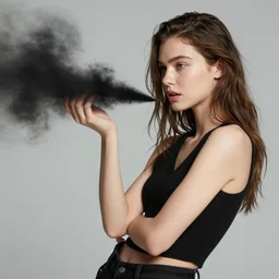 supermodel holding in a fart for a week about to explode, trending on fartstation, detailed, realistic