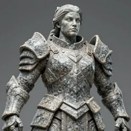 a large powerful woman wearing armor made of stone, granite, heavy looking, powerful scene, imposing presence, by jeff easley and donato giancola, hyperdetailed, realistic, sharp focus, soft lighting, intricate