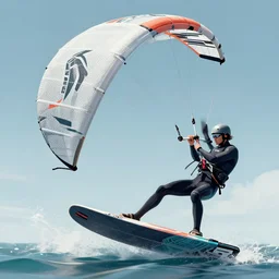 kitesurfing, intricate, highly detailed, digital painting, artstation, concept art, smooth, sharp focus, illustration, unreal engine 5, 8 k, art by artgerm and greg rutkowski and alphonse mucha