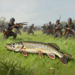 highly detailed painting of a pike and shot battle on a grassy summer terrain, 4 k resolution, by jaquis luis david, visible paint layers, renaissance.