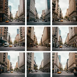 collage of urban scenes