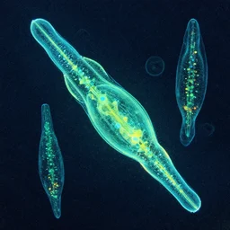 salps, bioluminescence, macro abstract art, cy twombly
