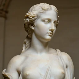 natalie portman as a marble statue, female beauty