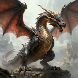 dragon, digital painting, highly detailed, 4 k, artstation, concept art, craig mullins, breathtaking, 8 k resolution, extremely detailed, artistic, hyperrealistic, octane render, cinematic lighting,