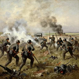 Battle of the Somme painting 1916