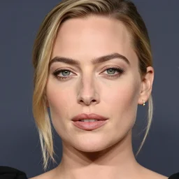 margot robbie portrait, realistic facial features, beautiful face, sharp, 4k, HD