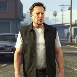 Elon Musk Elon musk in GTA V gameplay screenshot