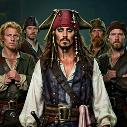 perfectly centered portrait photography, male pirate captain, highly detailed, unreal engine 5, professional portrait photography, candid photography, by greg rutkowski and alphonse mucha and loish and wlop