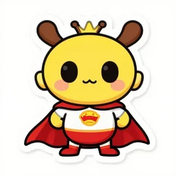 cute miss mascot colombeau colombeau tranquill super hero sticker art, cronobreaker, beeple game icon