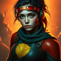 retrofuturistic superhero girl, portrait, quint buchholz, wlop, dan mumford, artgerm, liam brazier, peter mohrbacher, raw, featured on artstation, octane render, cinematic, rugged, intricate, 8 k