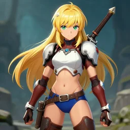 an in game portrait of zero suit samus from skyrim, skyrim art style.