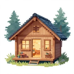 8 bit : : cozy cabin