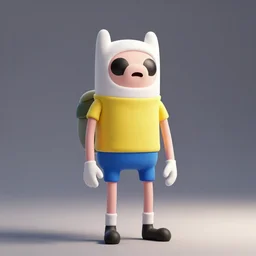 Finn of adventure time, octane render , studio lighting