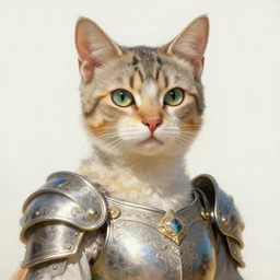 body portrait of anthropomorphic cat princess wearing beautiful armor, by terry o'neill intricate, elegant, highly detailed, digital painting, glistening skin, artstation, concept art, smooth, sharp focus, natural lighting, bright colors, natural, illustration, art by artgerm and greg rutkowski and alphonse mucha, 8 k