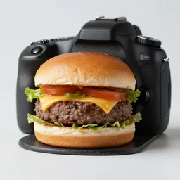 dslr food photograph of hamburger 8 5 mm f 1. 8