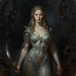 jasmine, cthulhu, oil painting, darkness, paint texture, digital painting, highly detailed, artstation, sharp focus, illustration, concept art, ruan jia, charlie bowater, tom bagshaw, norman rockwell