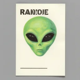 an alien ransom note on off white paper, wim crouwel