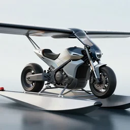 Prototype design for an electric seaplane motorcycle,extremely detailed,cinematic,photorealistic,digital art,8k