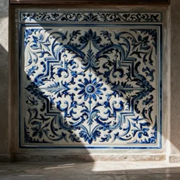 a iznik ceramic motif