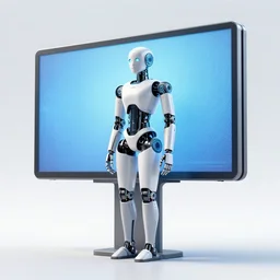 detailed rendering of an elegant graceful yet lonely robot, electronic billboards, tech noir, wet reflections, atmospheric, ambient, livia prima, greg rutkowski, edward hopper, pj crook