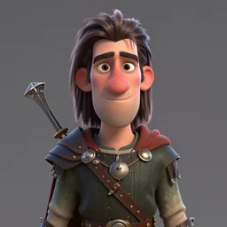 a centered caricature render of a cool scottish warrior, by dreamworks, by pixar, by viktoria gavrilenko, by leticia gillett, by lois van baarle, brave, perfect face, 3 d, 8 k