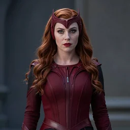 epic movie still of Michelle Mylett as the Scarlett witch