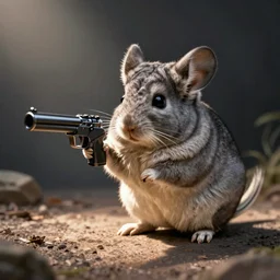 chinchilla with a gun