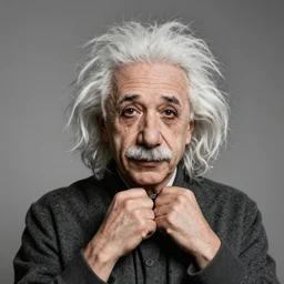 thirst trap einstein portrait