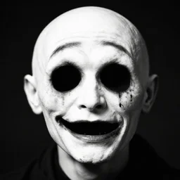 schizophrenic trollface, black and white