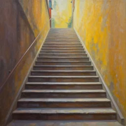 stairway to heaven, artistic, painting, highly detailed
