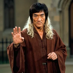 a film still of professor bruce lee as albus dumbledore in harry potter